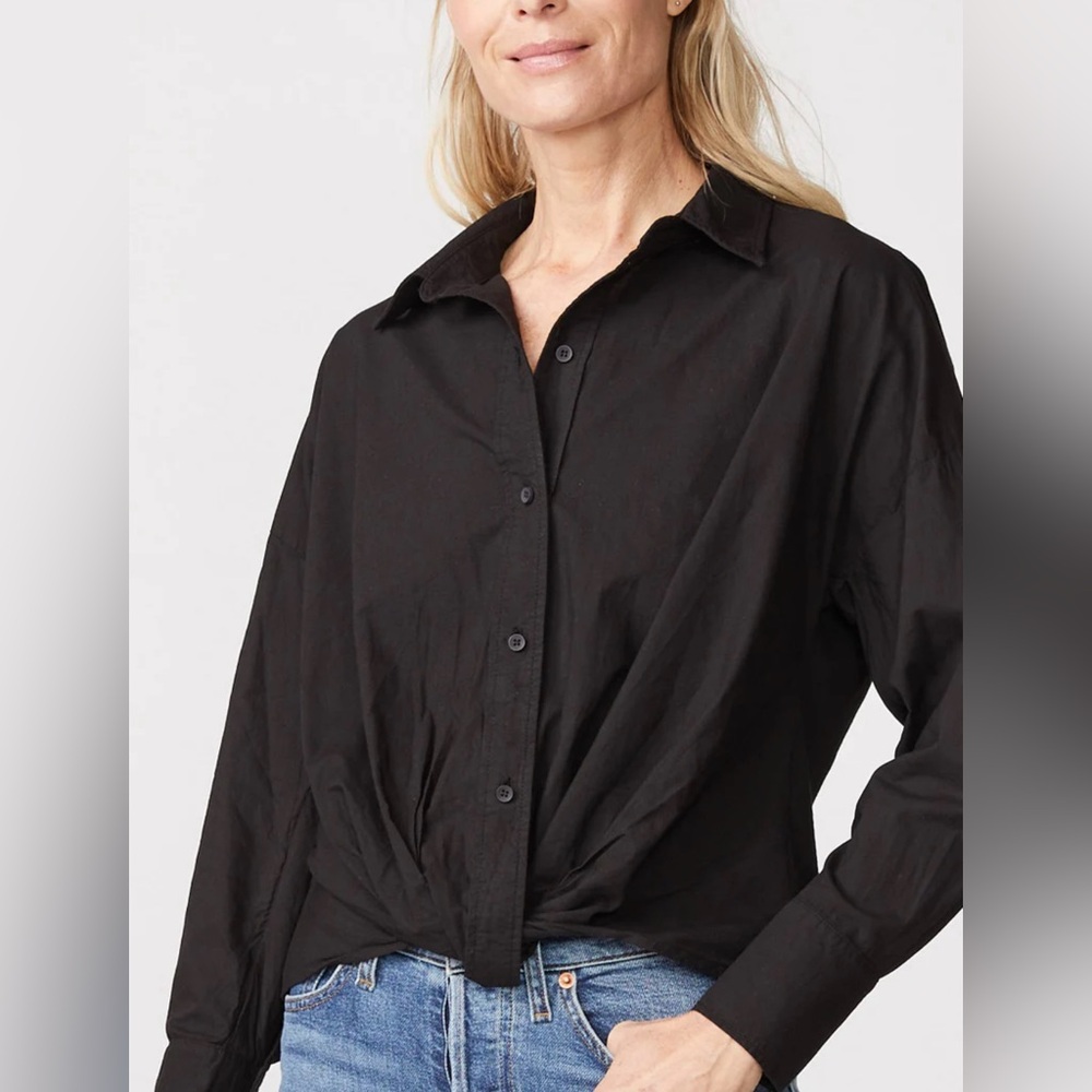 Stateside Voile Long Sleeve Button Up Shirt (L)